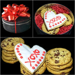 Load image into Gallery viewer, LOVE: Fresh Baked Valentine&#39;s Day Cookie or Brownie Dessert Tin Gift Box (Over 1.5 Pounds of Desserts)
